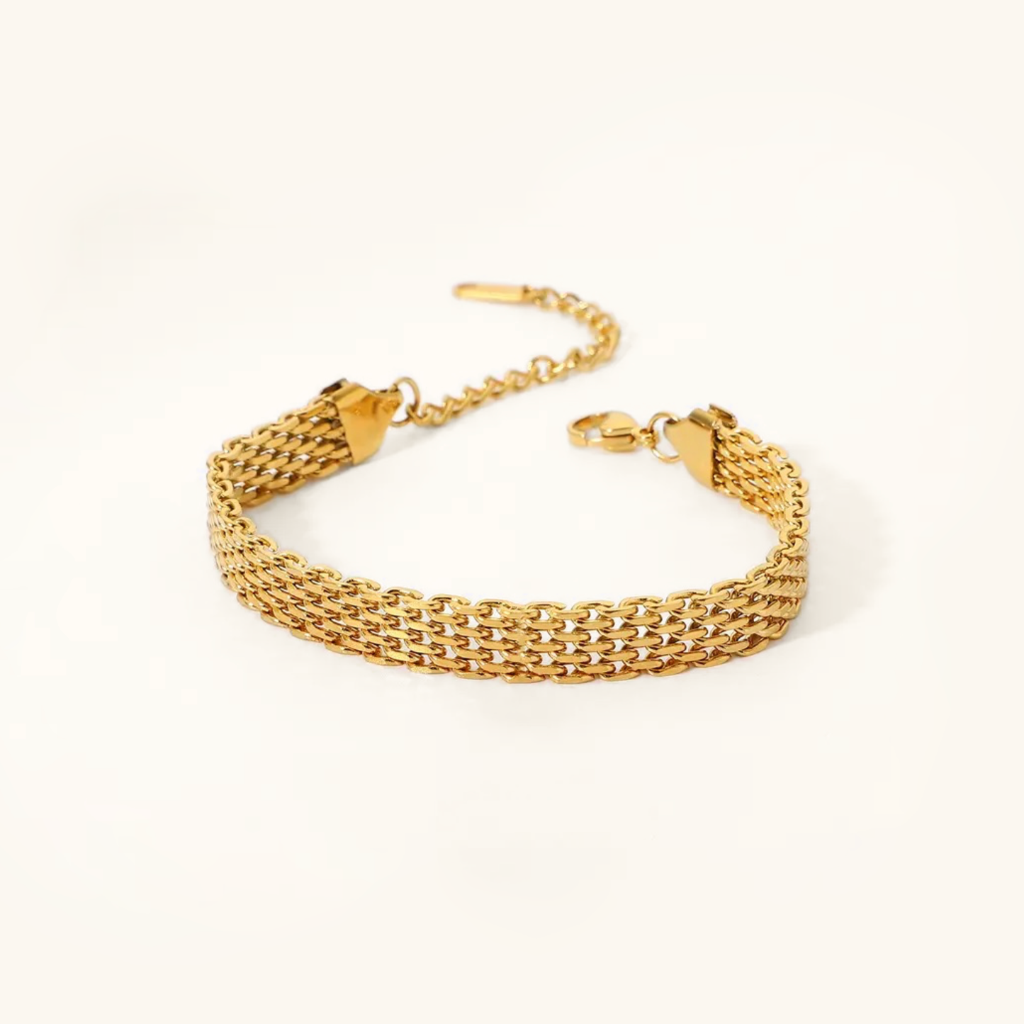 Women's Gold Chain Bracelet Stainless Steel 18k Gold 0