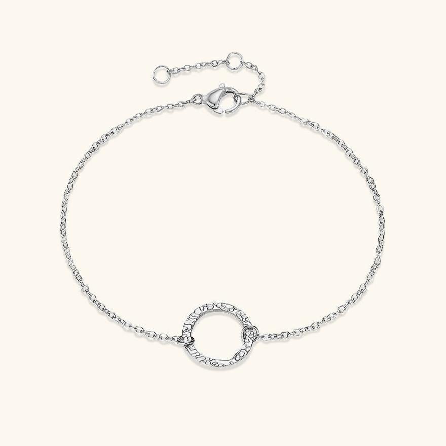 Women's Gold Hoop Bracelet Stainless Steel-Plated 14k Gold 2