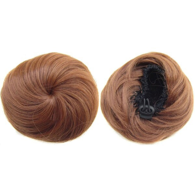 Women's Hair Bun Extension Brown High-Temperature Fiber 16
