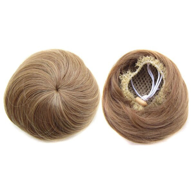 Women's Hair Bun Extension Brown High-Temperature Fiber 18