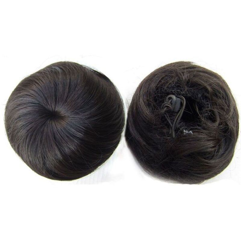 Women's Hair Bun Extension Brown High-Temperature Fiber 2