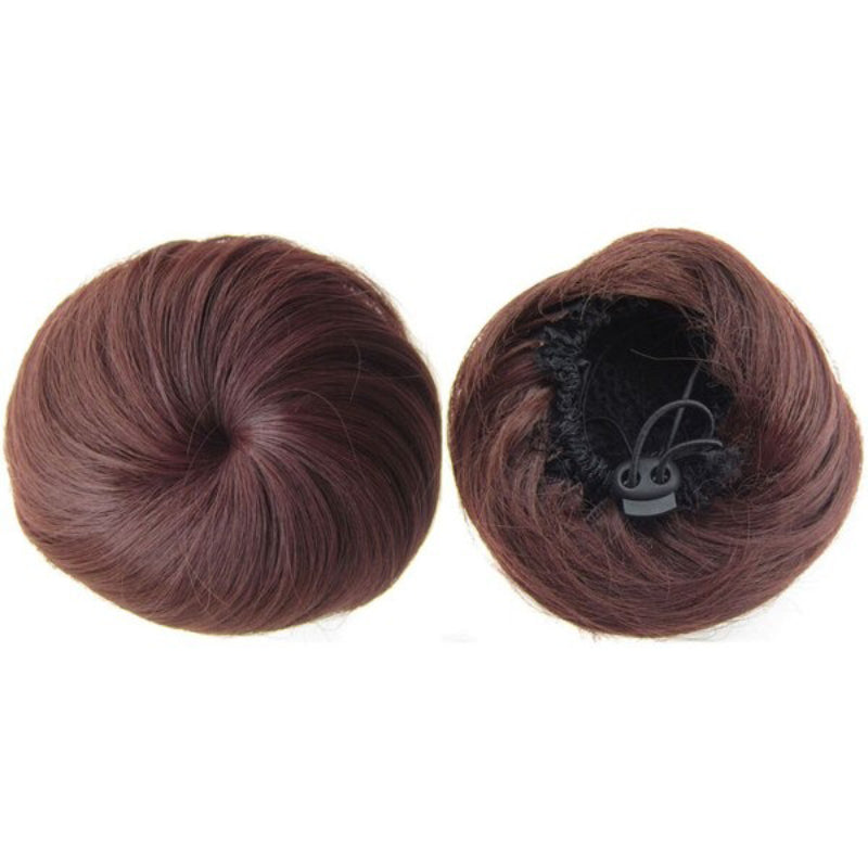 Women's Hair Bun Extension Brown High-Temperature Fiber 23