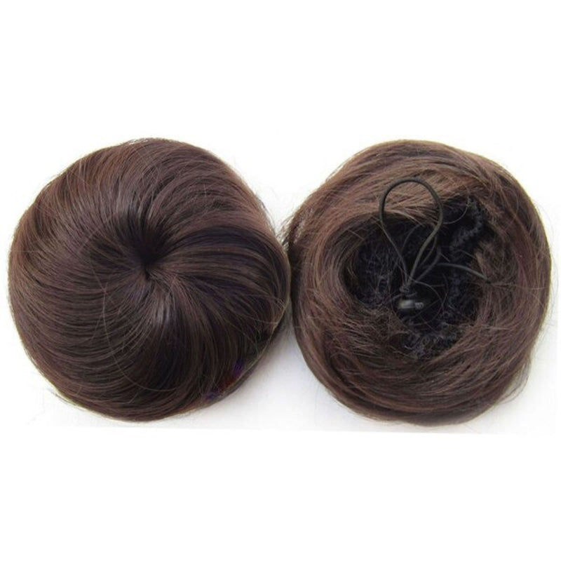 Women's Hair Bun Extension Brown High-Temperature Fiber 3