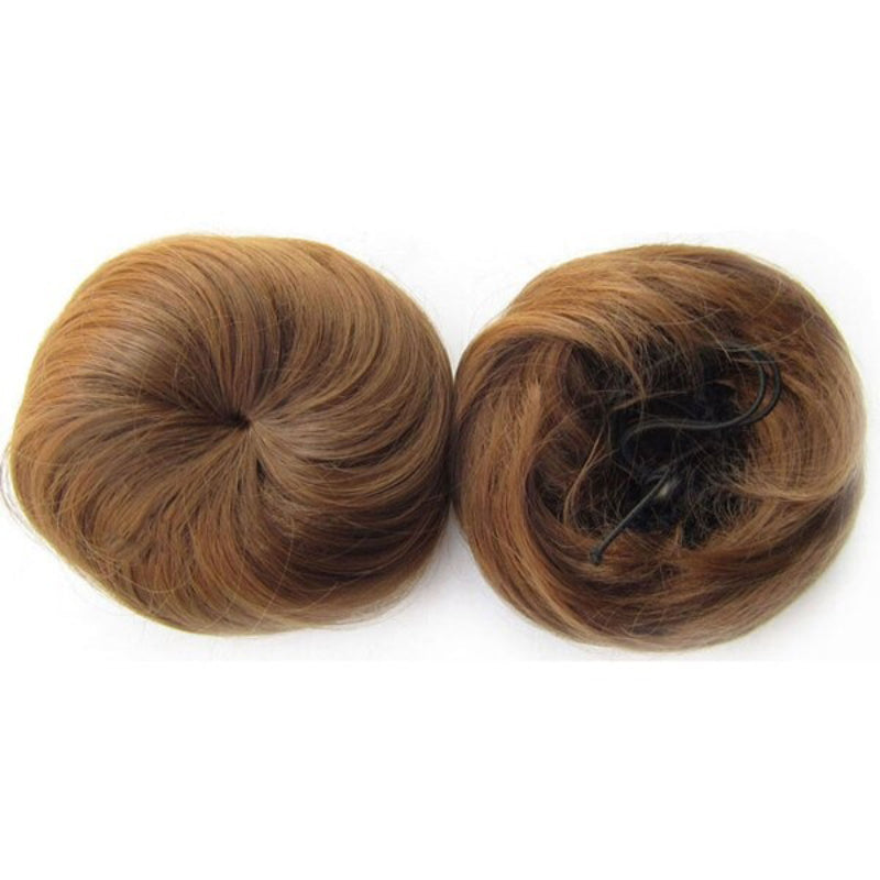 Women's Hair Bun Extension Brown High-Temperature Fiber 4