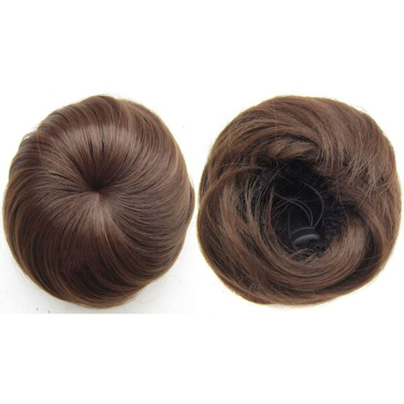 Women's Hair Bun Extension Brown High-Temperature Fiber 6