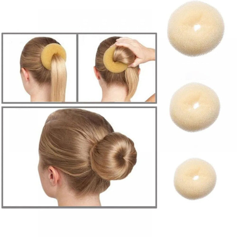 Women's Hair Bun Maker Black Cloth 4