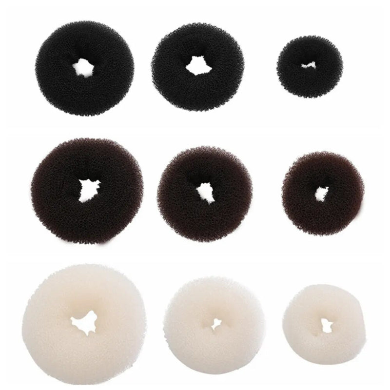 Women's Hair Bun Maker Black Cloth 5