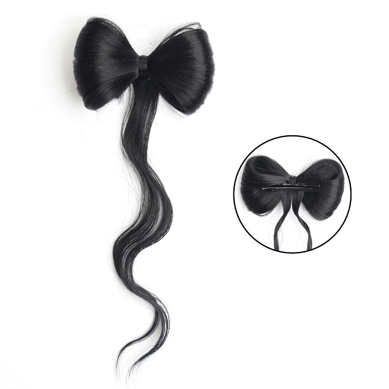 Women's Hair Extension Natural Wave Brown Clip-In Ponytail 0