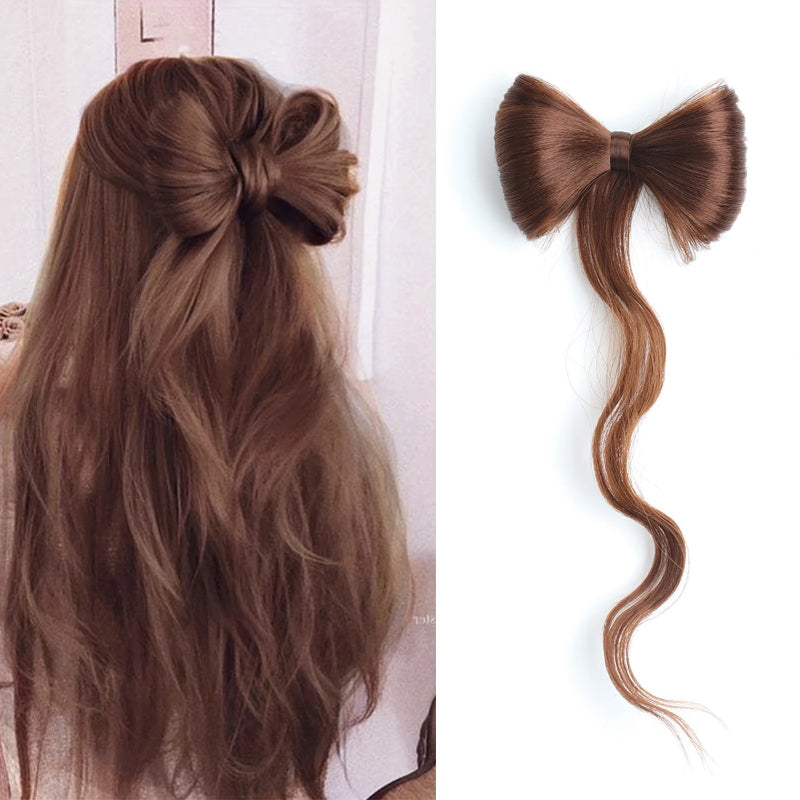 Women's Hair Extension Natural Wave Brown Clip-In Ponytail 1