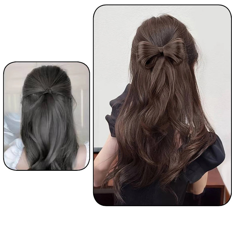 Women's Hair Extension Natural Wave Brown Clip-In Ponytail 2