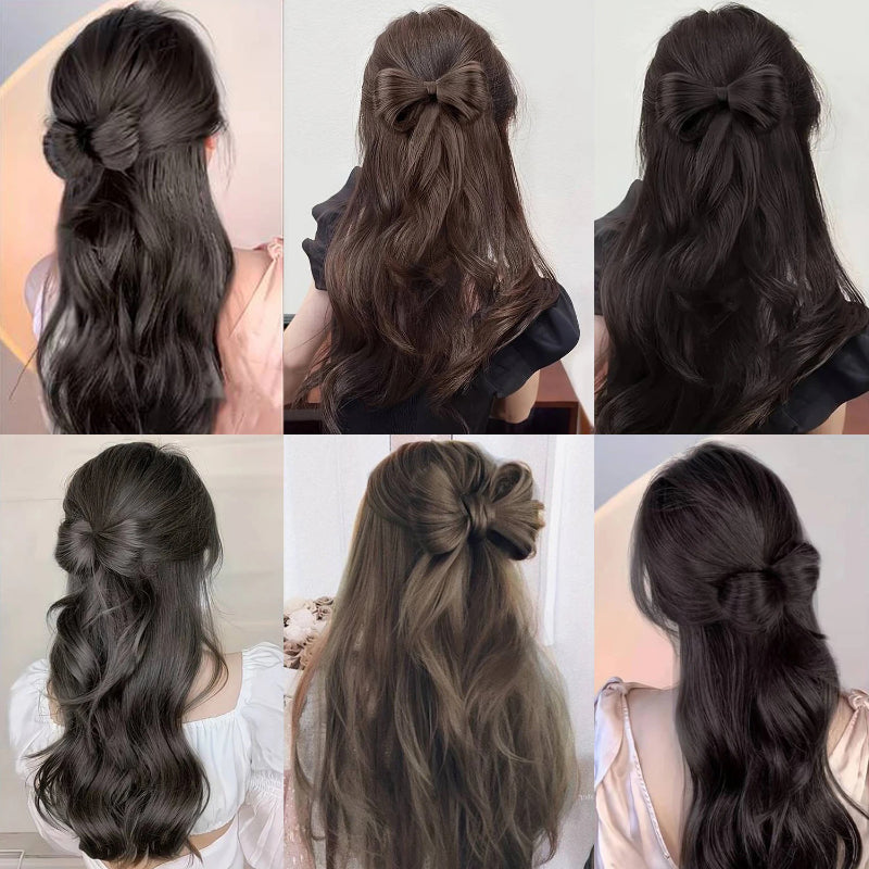 Women's Hair Extension Natural Wave Brown Clip-In Ponytail 3