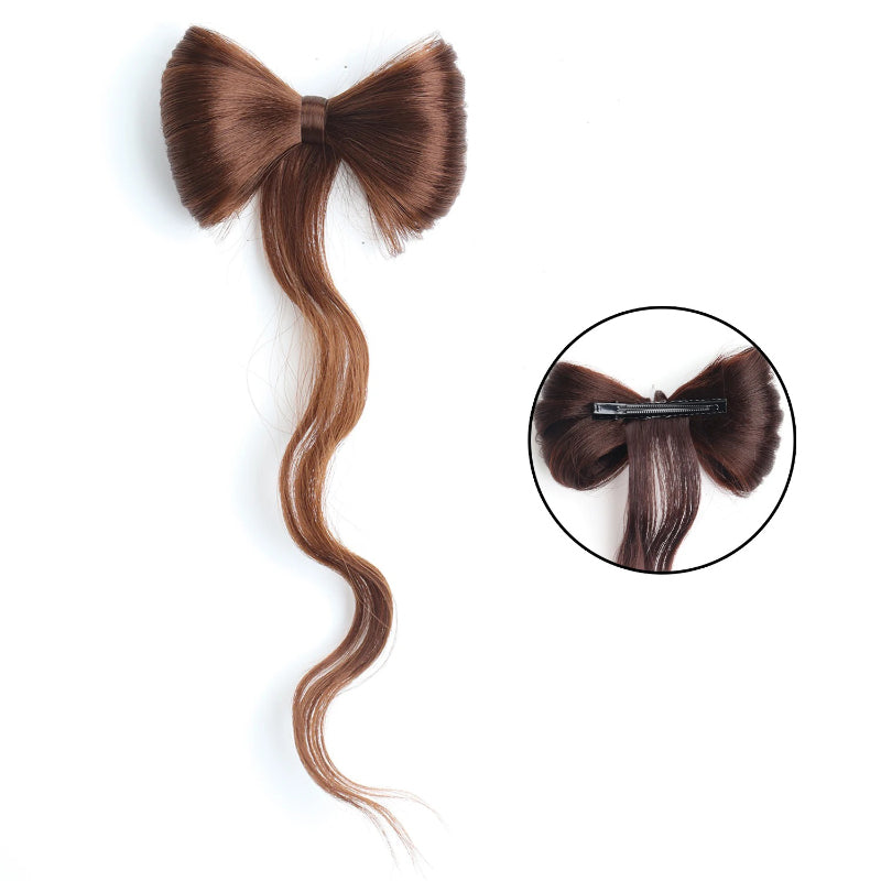 Women's Hair Extension Natural Wave Brown Clip-In Ponytail 8