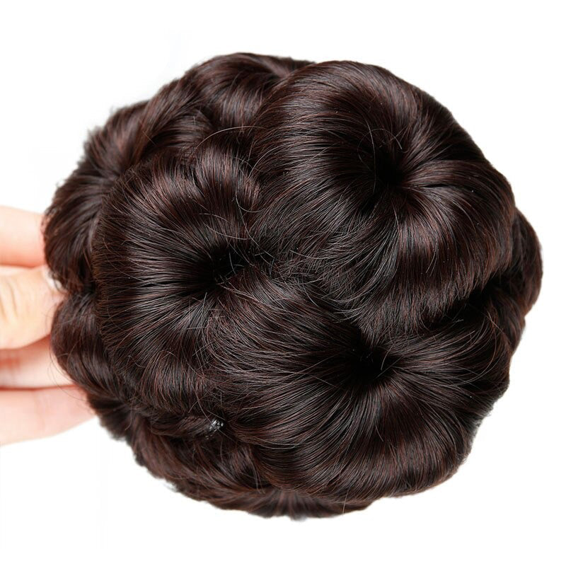 Women’s Hair Extensions Flower Shape Synthetic Hair Bun 10
