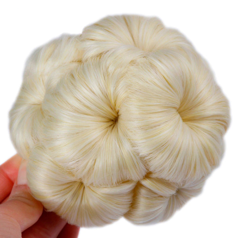 Women’s Hair Extensions Flower Shape Synthetic Hair Bun 2