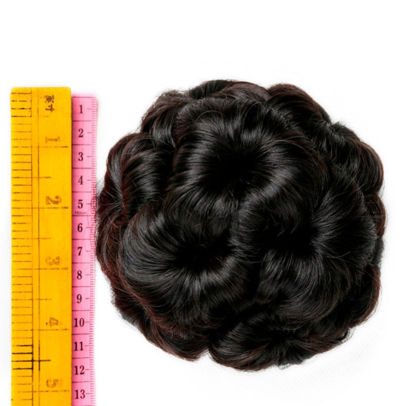 Women's Hair Extensions Flower Shape Synthetic Hair Bun Scrunchie 6
