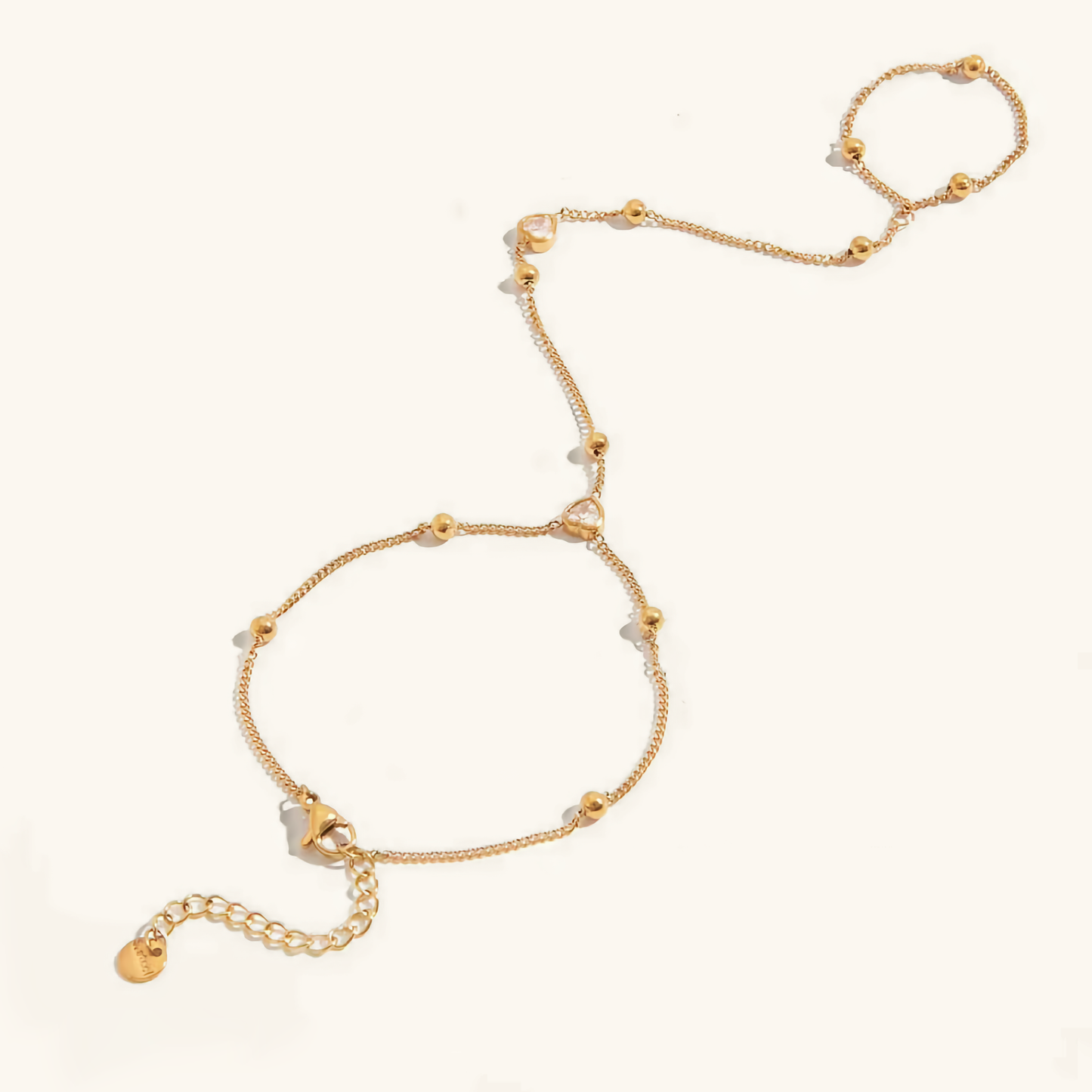 Women's Hand Chain Gold Stainless Steel-Plated 18k 0