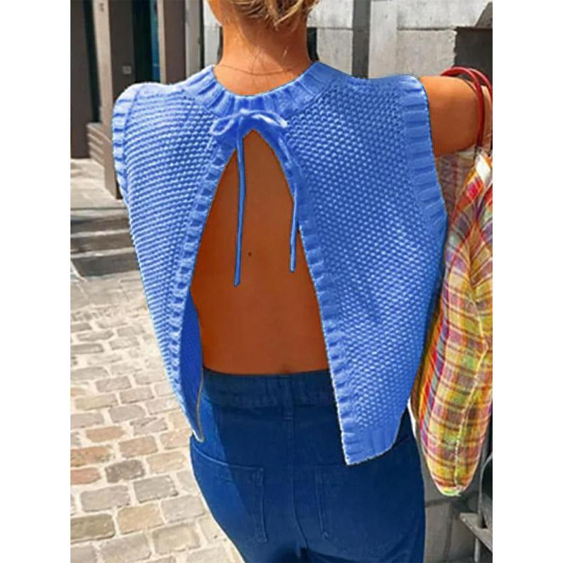 Womens Loose Fit Knit Tank Top - Sleeveless with Ribbed Trim 5