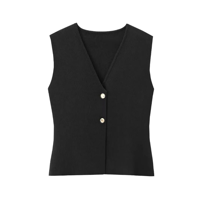 Women's Knitted Sleeveless Vest Top and Maxi Skirt Set 8