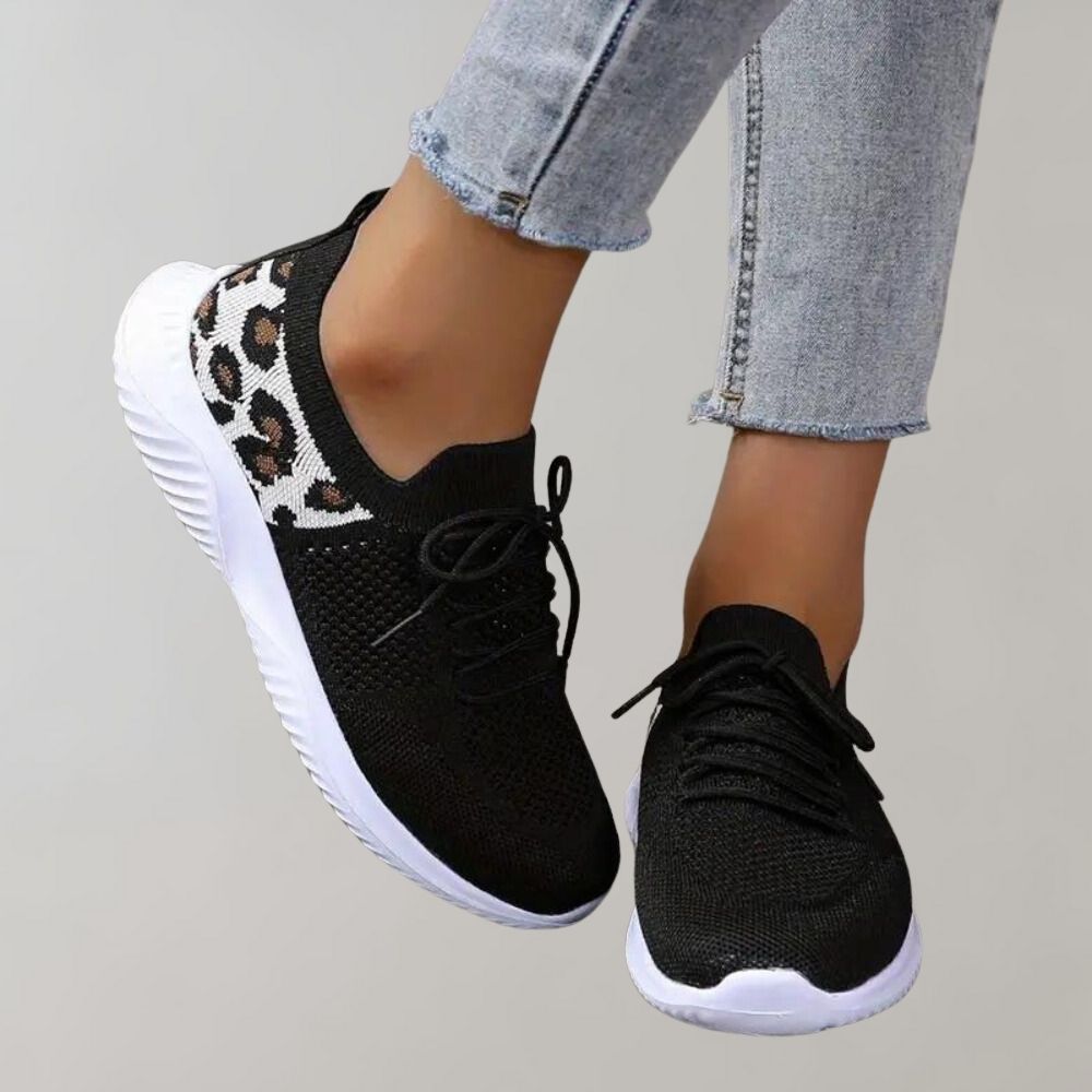 Women's Lightweight Breathable Knitted Mesh Sneakers with Lace-Up Design – Best Walking Shoes for Women, Casual Everyday Footwear 1