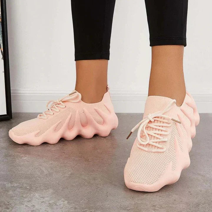 Women's Lightweight Breathable Sneakers with Cushioned Sole and Lace-Up Design 8
