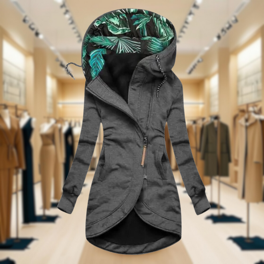 Women's Rain Jacket Green Lightweight Waterproof Hooded - 2