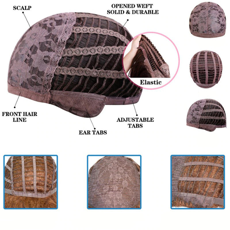 Women's Long Straight Wig Bright Color High-Temperature Fiber 6