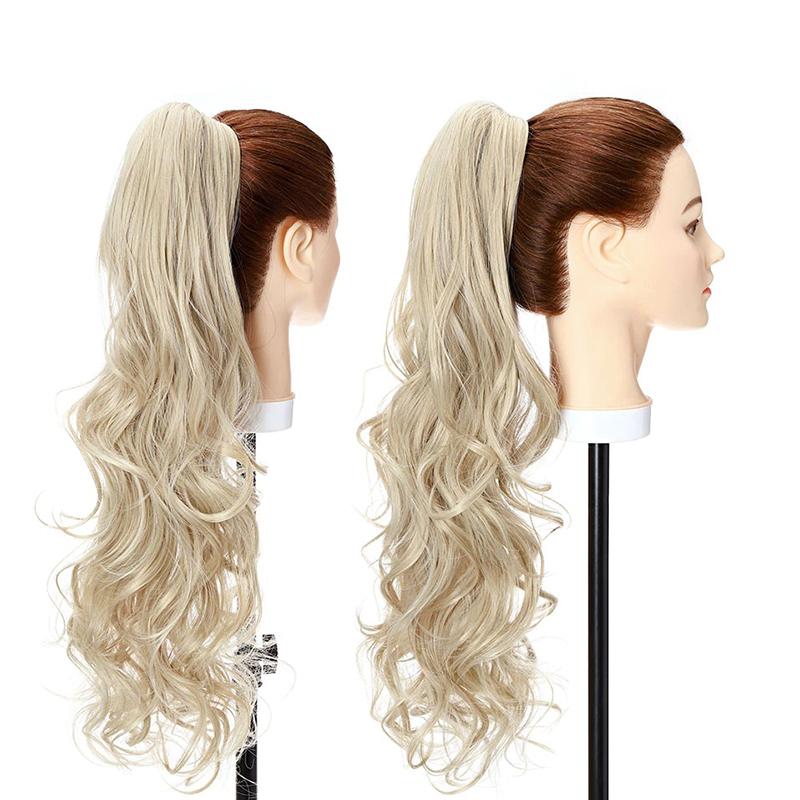 Women's Long Wavy Ponytail Hair Extensions Clip-In High-Temperature Fiber 2