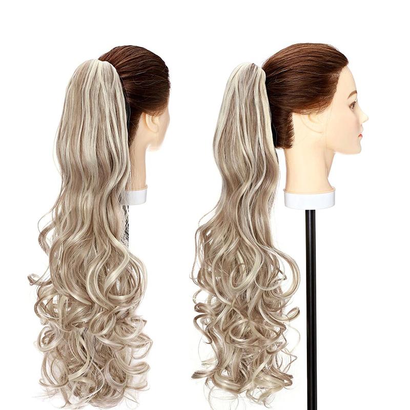 Women's Long Wavy Ponytail Hair Extensions Clip-In High-Temperature Fiber 3