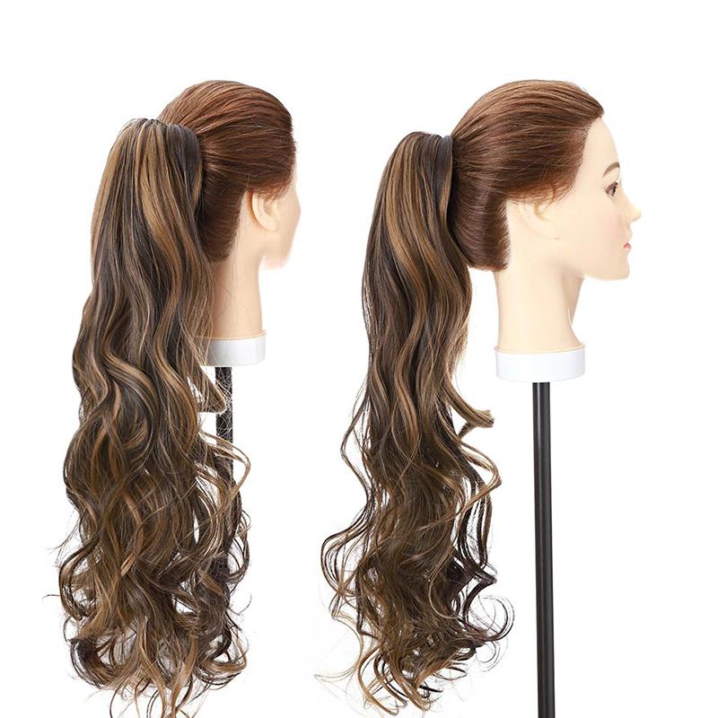 Women's Long Wavy Ponytail Hair Extensions Clip-In High-Temperature Fiber 6