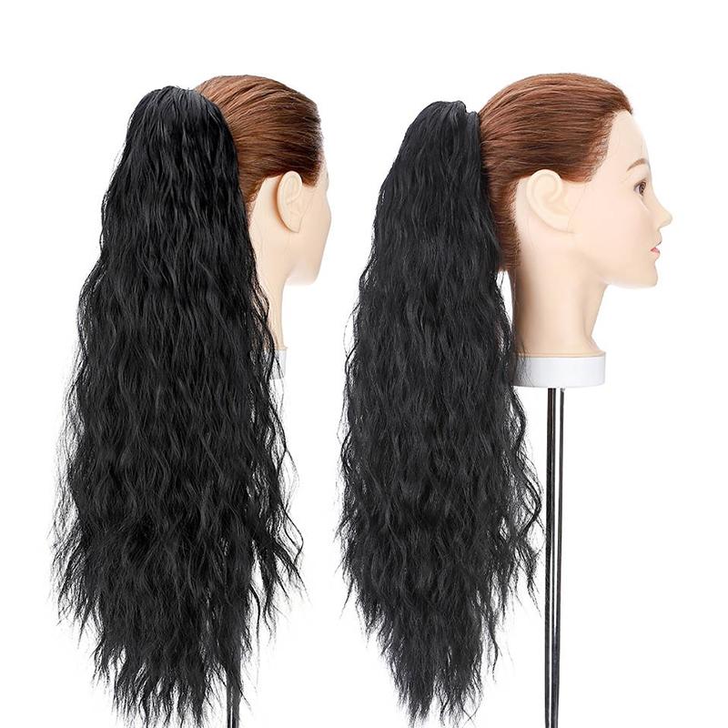 Women's Long Wavy Ponytail Hair Extensions Clip-In High-Temperature Fiber 8