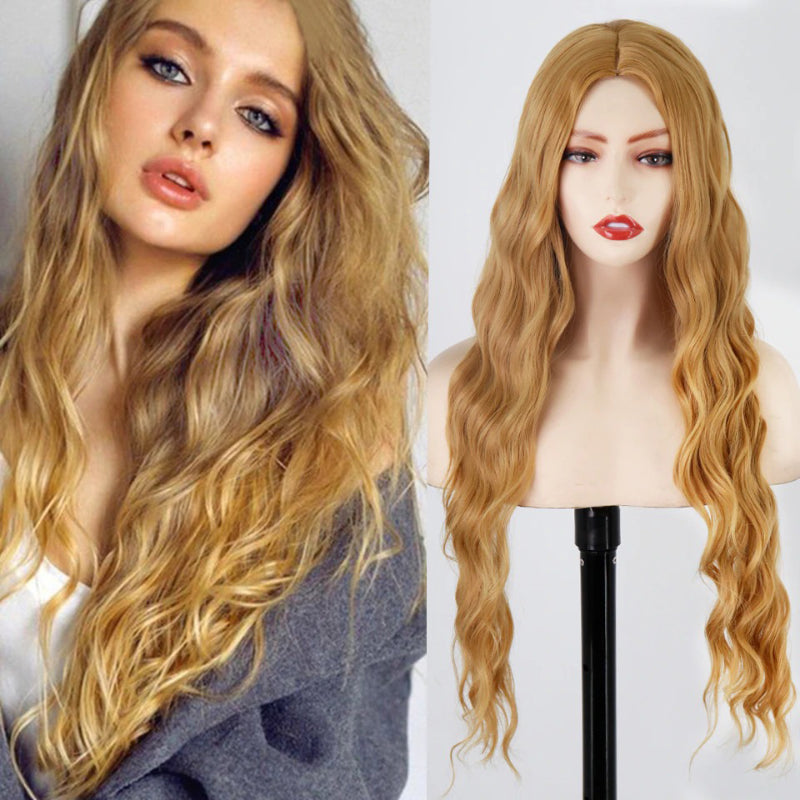 Women's Long Wavy Wig Heat-Resistant Synthetic Hair 17