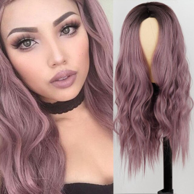 Women's Long Wavy Wig Heat-Resistant Synthetic Hair 20