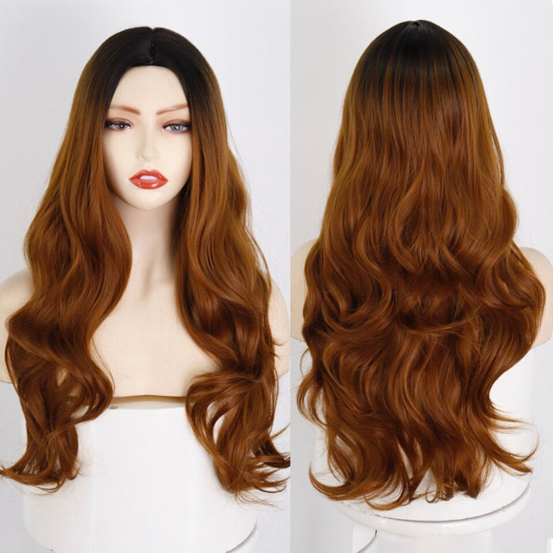Women's Long Wavy Wig Heat-Resistant Synthetic Hair 21