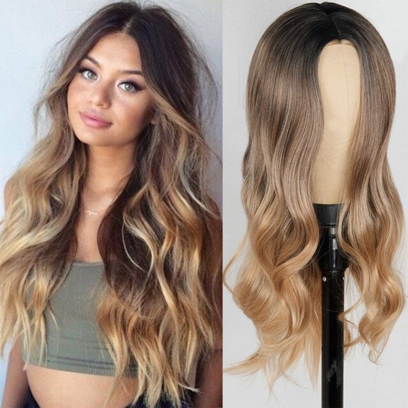 Women's Long Wavy Wig Heat-Resistant Synthetic Hair 23
