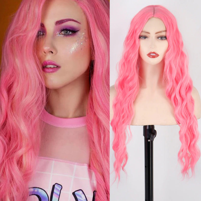Women's Long Wavy Wig Heat-Resistant Synthetic Hair 4