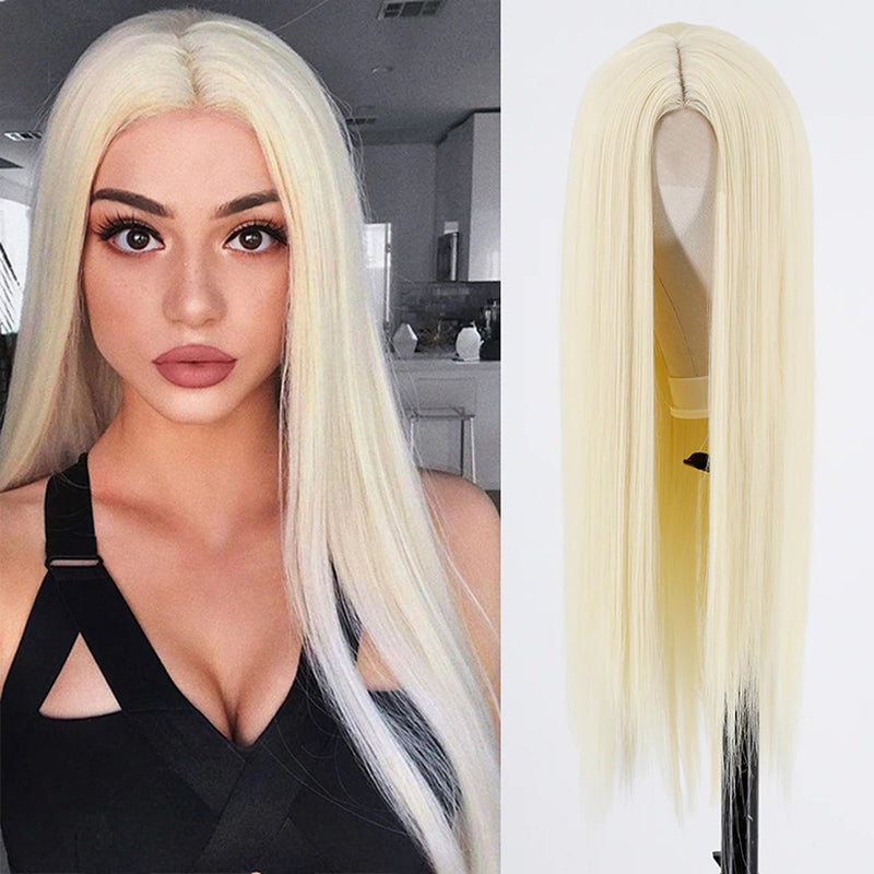 Women's Multi-color Wig Set Long Straight Short Hair with Bangs 29