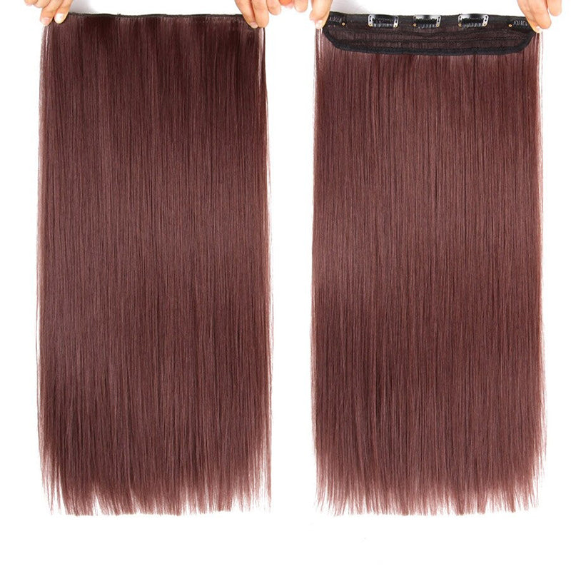 Women's Ombre Clip-In Hair Extensions 22 Inches High-Temperature Fiber 29