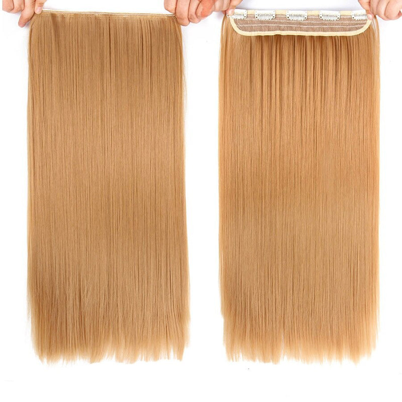 Women's Ombre Clip-In Hair Extensions 22 Inches High-Temperature Fiber 30