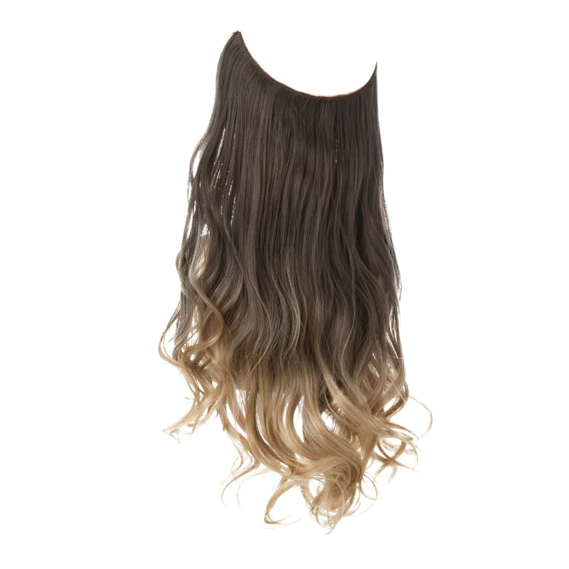 Women's Ombre Hair Wig Extensions Soft Wavy High-Temperature Fiber 16