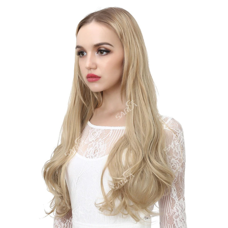 Women's Ombre Hair Wig Extensions Soft Wavy High-Temperature Fiber 1