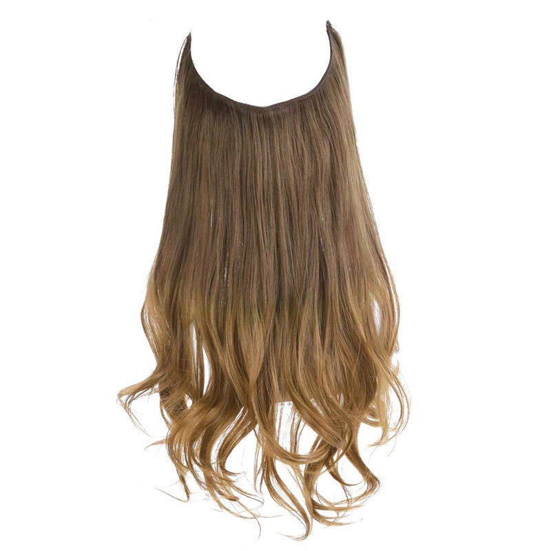 Women's Ombre Hair Wig Extensions Soft Wavy High-Temperature Fiber 20