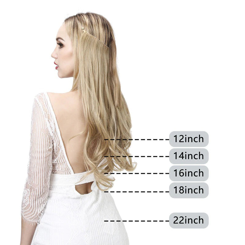 Women's Ombre Hair Wig Extensions Soft Wavy High-Temperature Fiber 4