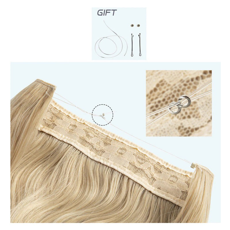 Women's Ombre Hair Wig Extensions Soft Wavy High-Temperature Fiber 6