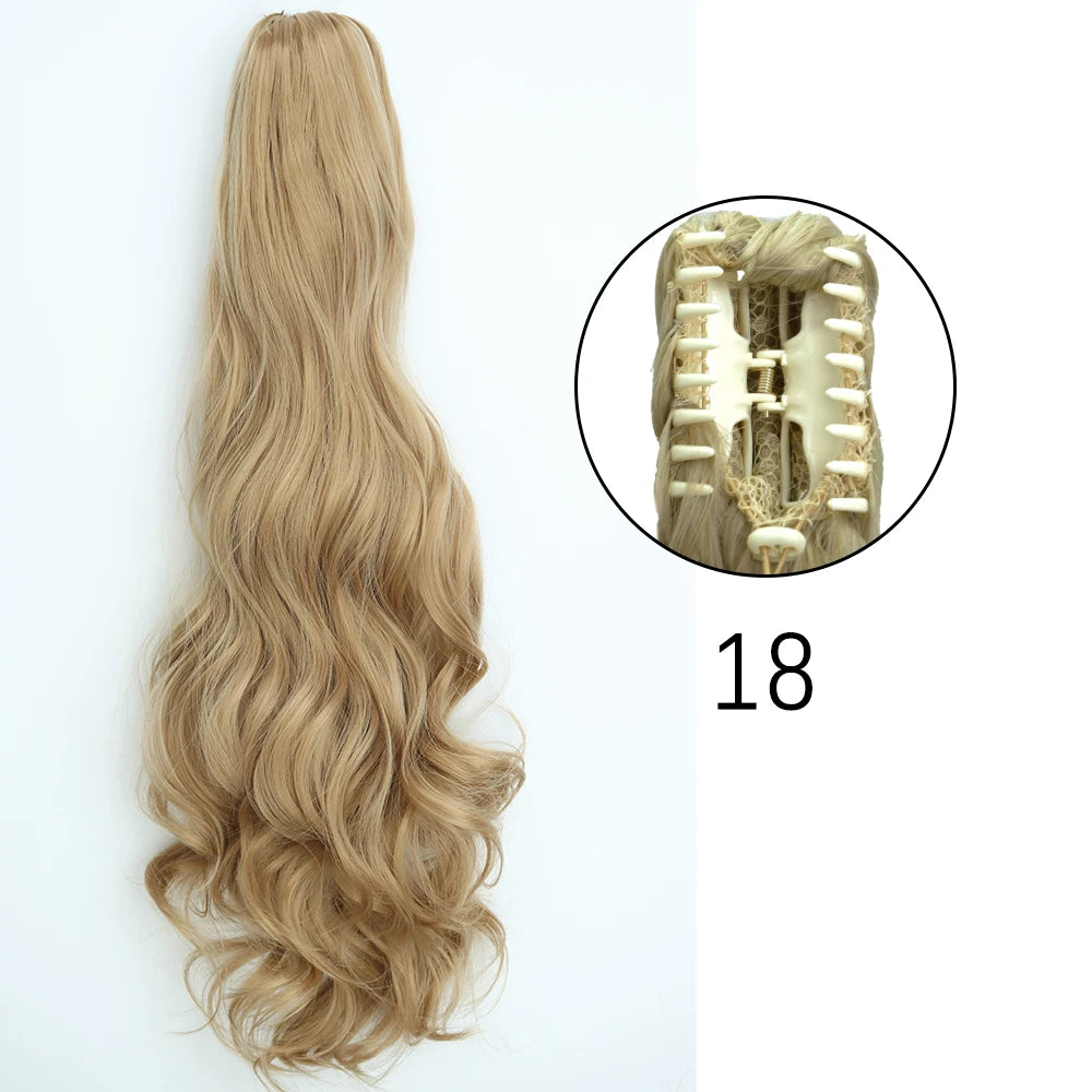 Women's Ponytail Extension 24 Inch Straight Synthetic Heat Resistant 39