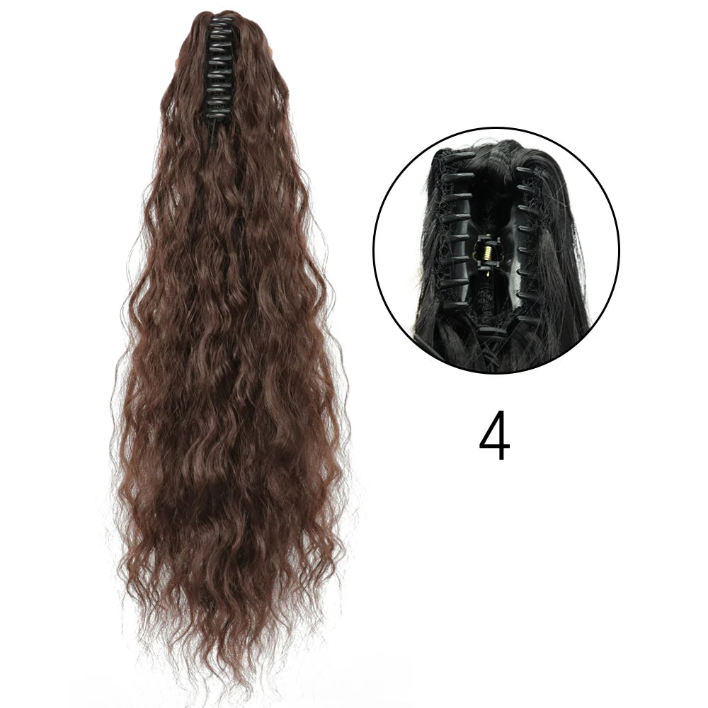 Women's Ponytail Extension 24 Inch Straight Synthetic Heat Resistant 54