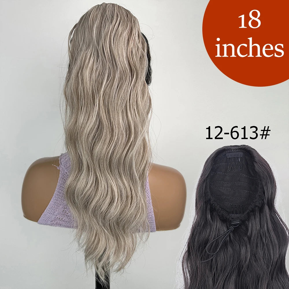 Women's Ponytail Extension 24 Inch Straight Synthetic Heat Resistant 6