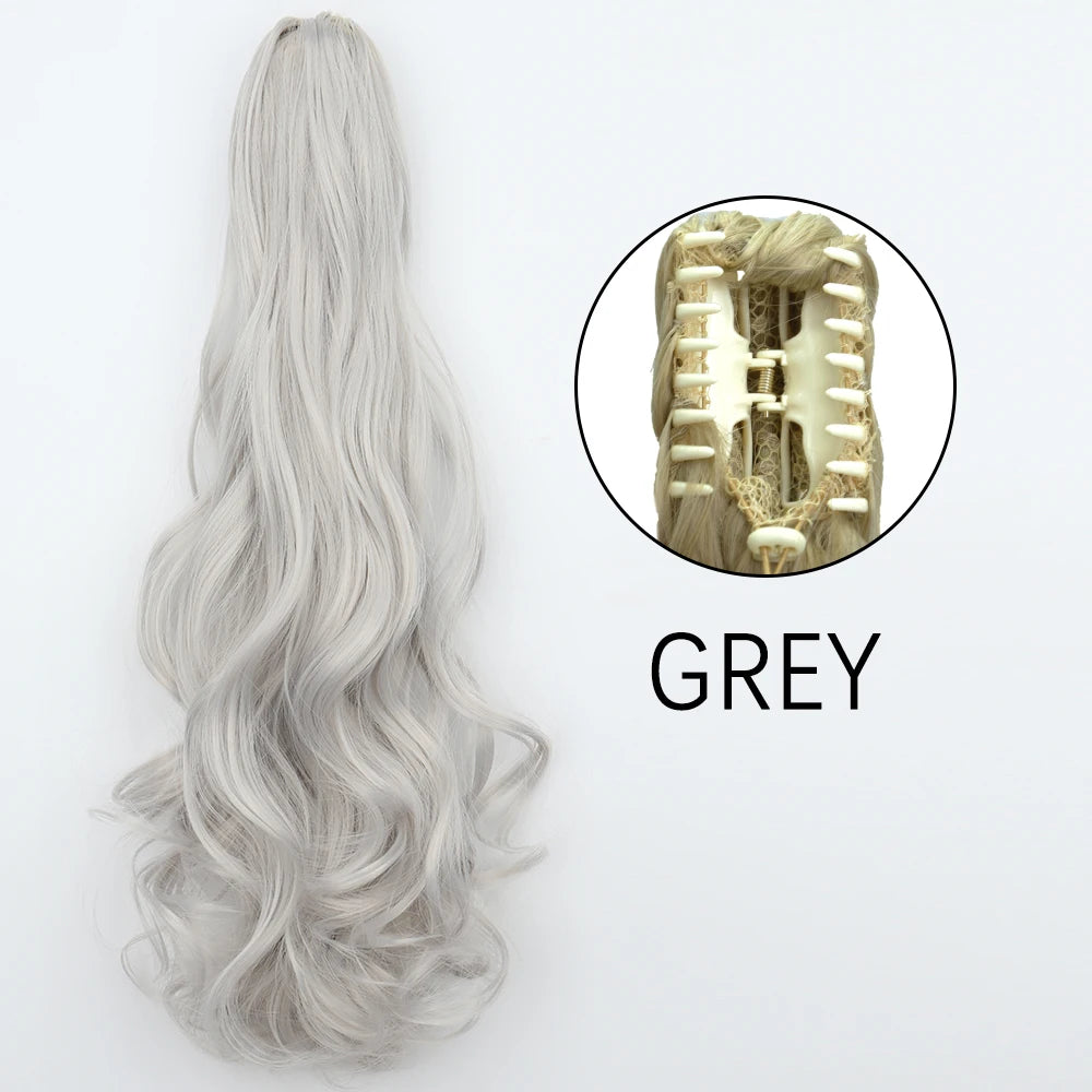 Women's Ponytail Extension 24 Inch Straight Synthetic Heat Resistant 65
