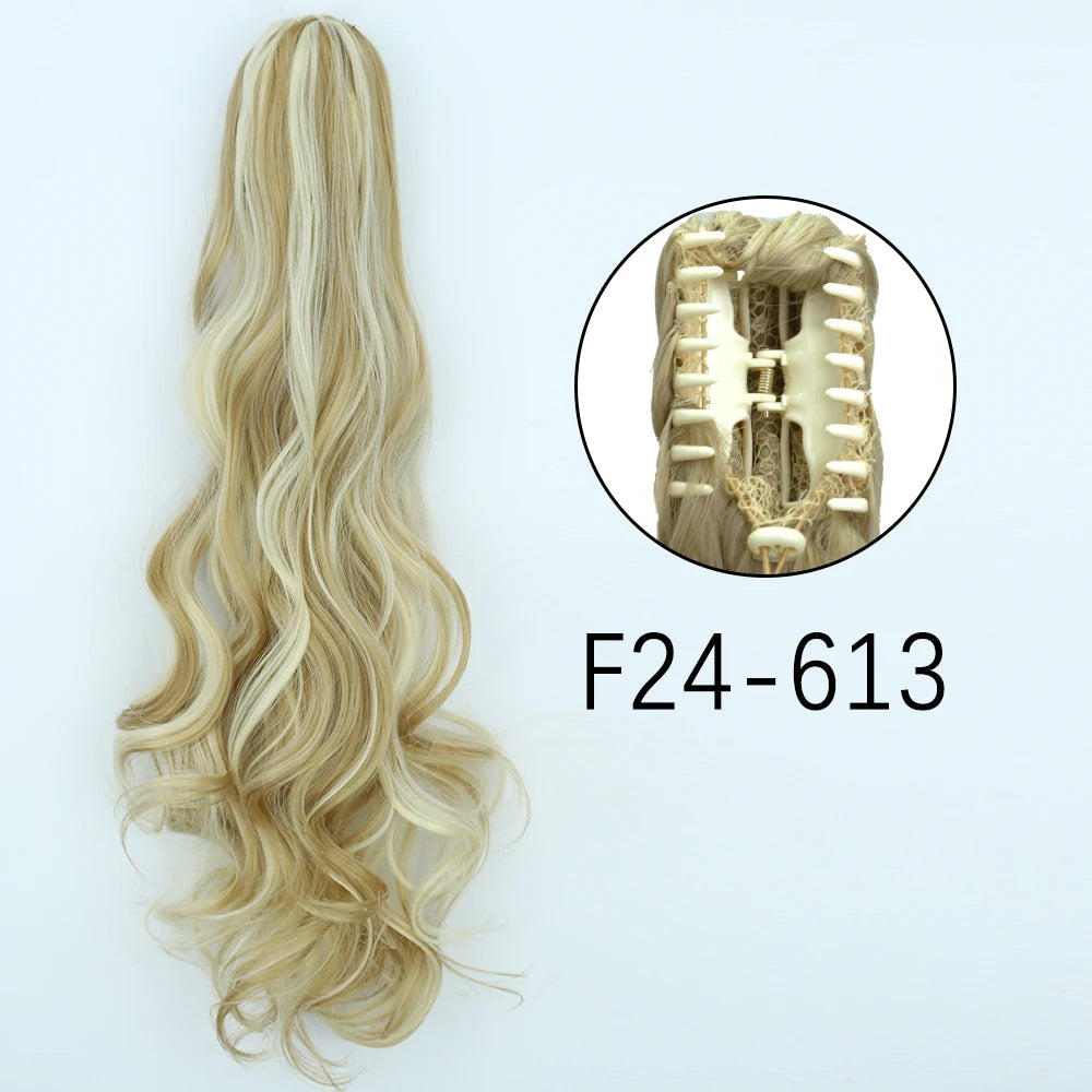 Women's Ponytail Extension 24 Inch Straight Synthetic Heat Resistant 71