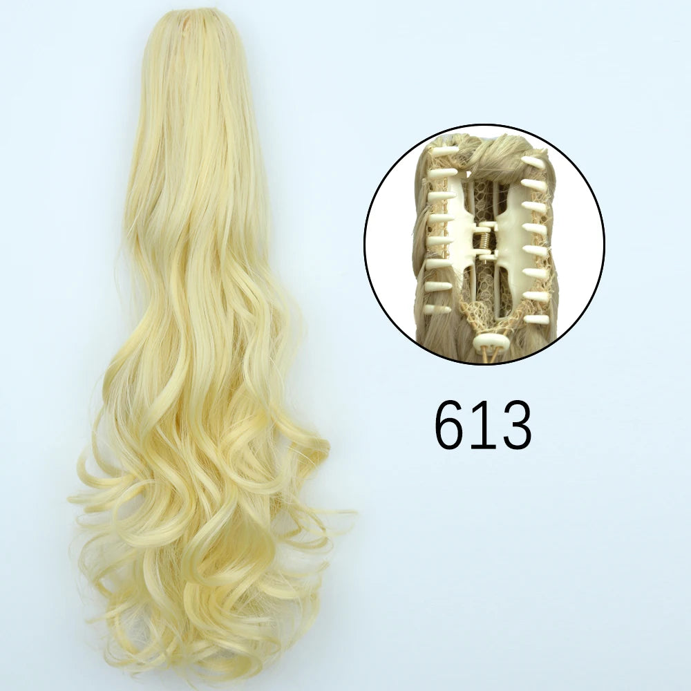 Women's Ponytail Extension 24 Inch Straight Synthetic Heat Resistant 8