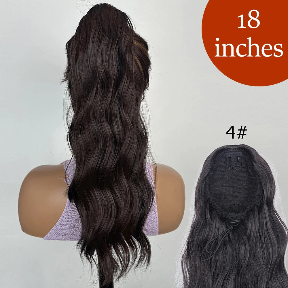 Women's Ponytail Extension 24 Inch Straight Synthetic Heat Resistant 81